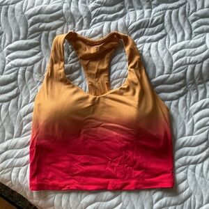 Aerie Orange and Red Ombré Crop Top